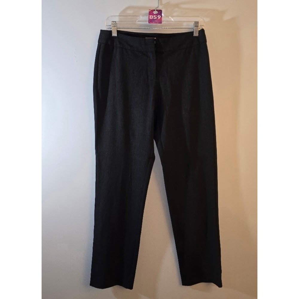 J.Jill Womens Pants Black Stretchy Straight Leg Career Wear Office Trousers Sz 6